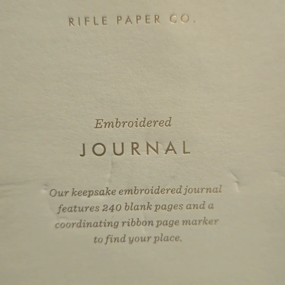 ❤️BUY 2 GET 1 FREE DEAL Mini Embroidered Floral Journal, Retail $26.00 USD
